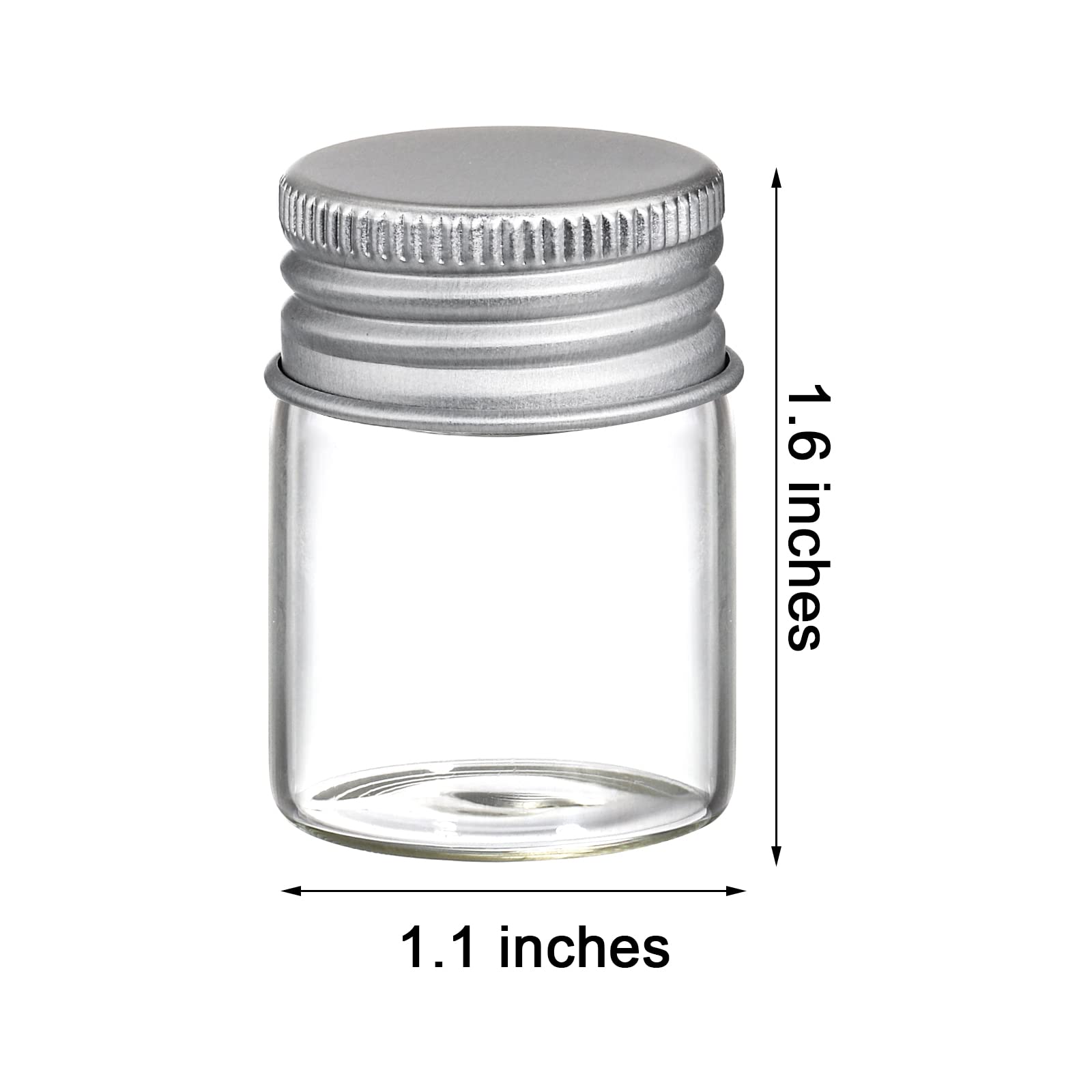 Coloch pot verre 15 ml, format compact facilitant le transport d’échantillons