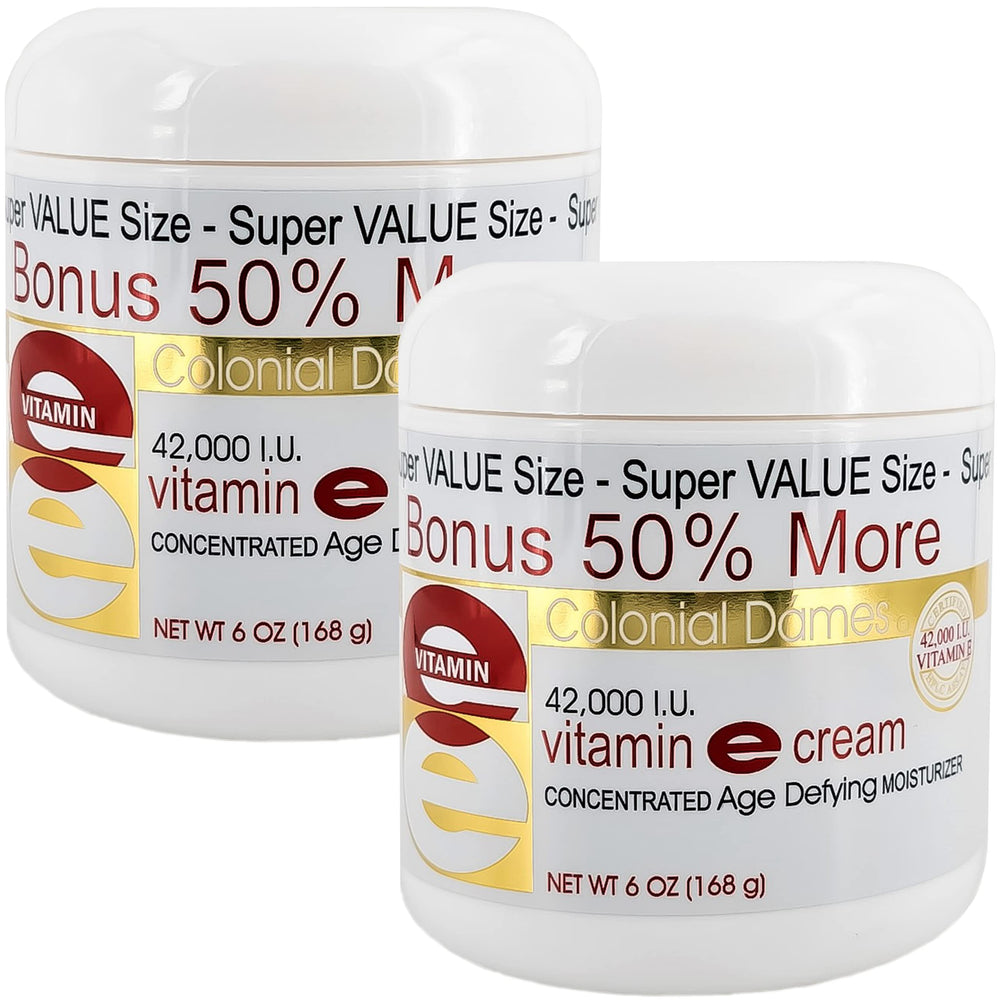 Crème vitamine E Colonial Dames dans son pot, hydratation intense.