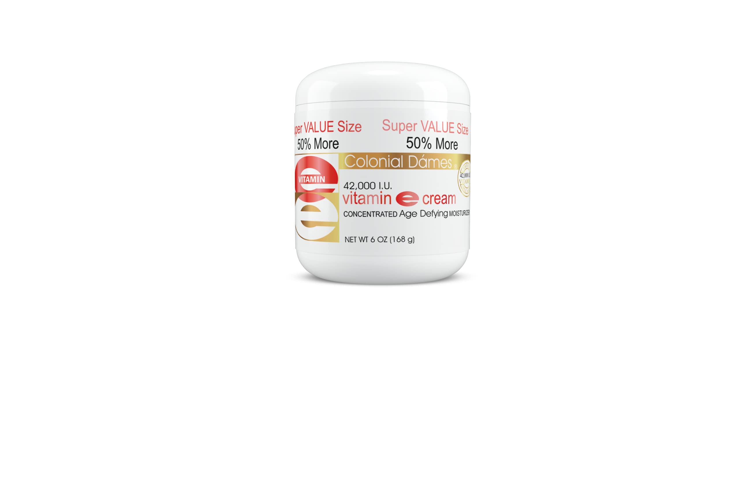 Colonial Dames Crème Vitamine E 42 000 UI — flacon pour hydrater la peau en douceur.