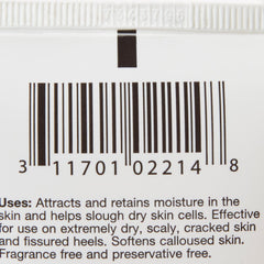 Application sur zones sèches et pieds avec Atrac-Tain Coloplast, peau adoucie.