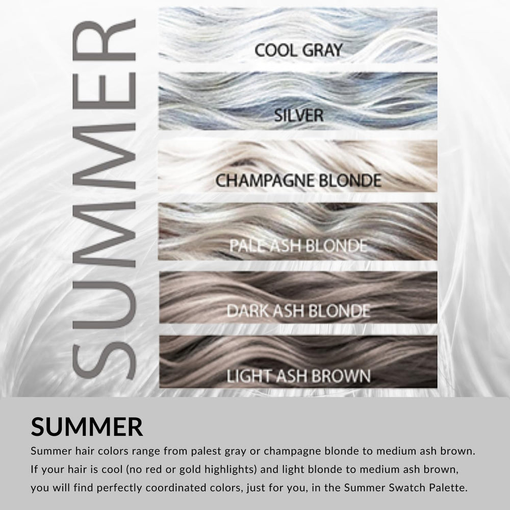 Color Me Beautiful Summer Color Fan, étui compact facile à glisser dans le sac.