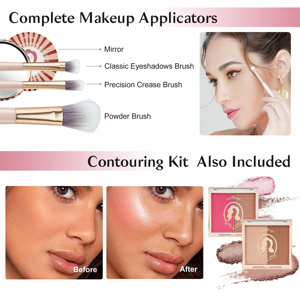 Color Nymph beginner makeup kit packaging in pink for stylish storage