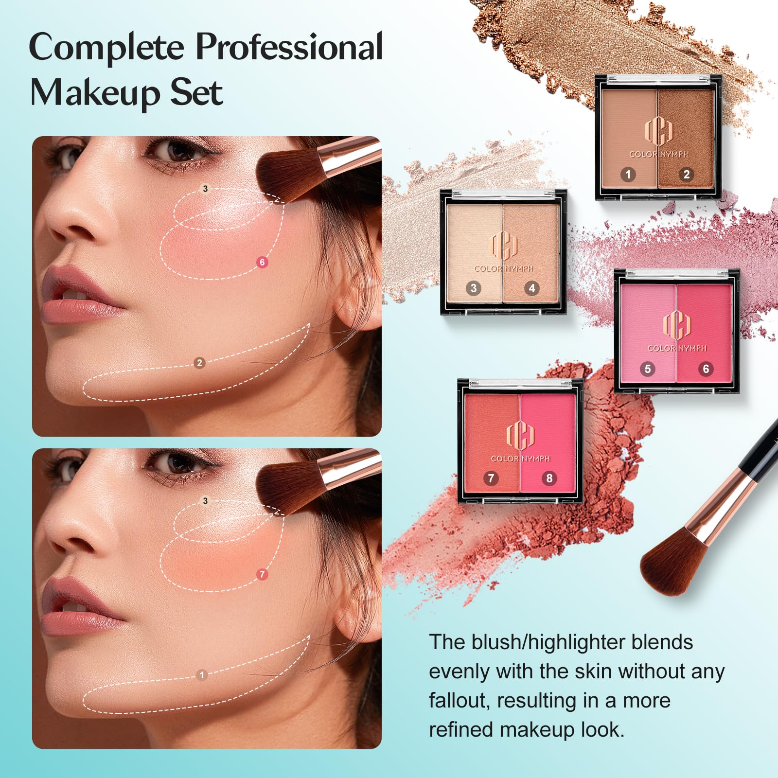 Kit Color Nymph lèvres : huiles et gloss pour fini hydratant