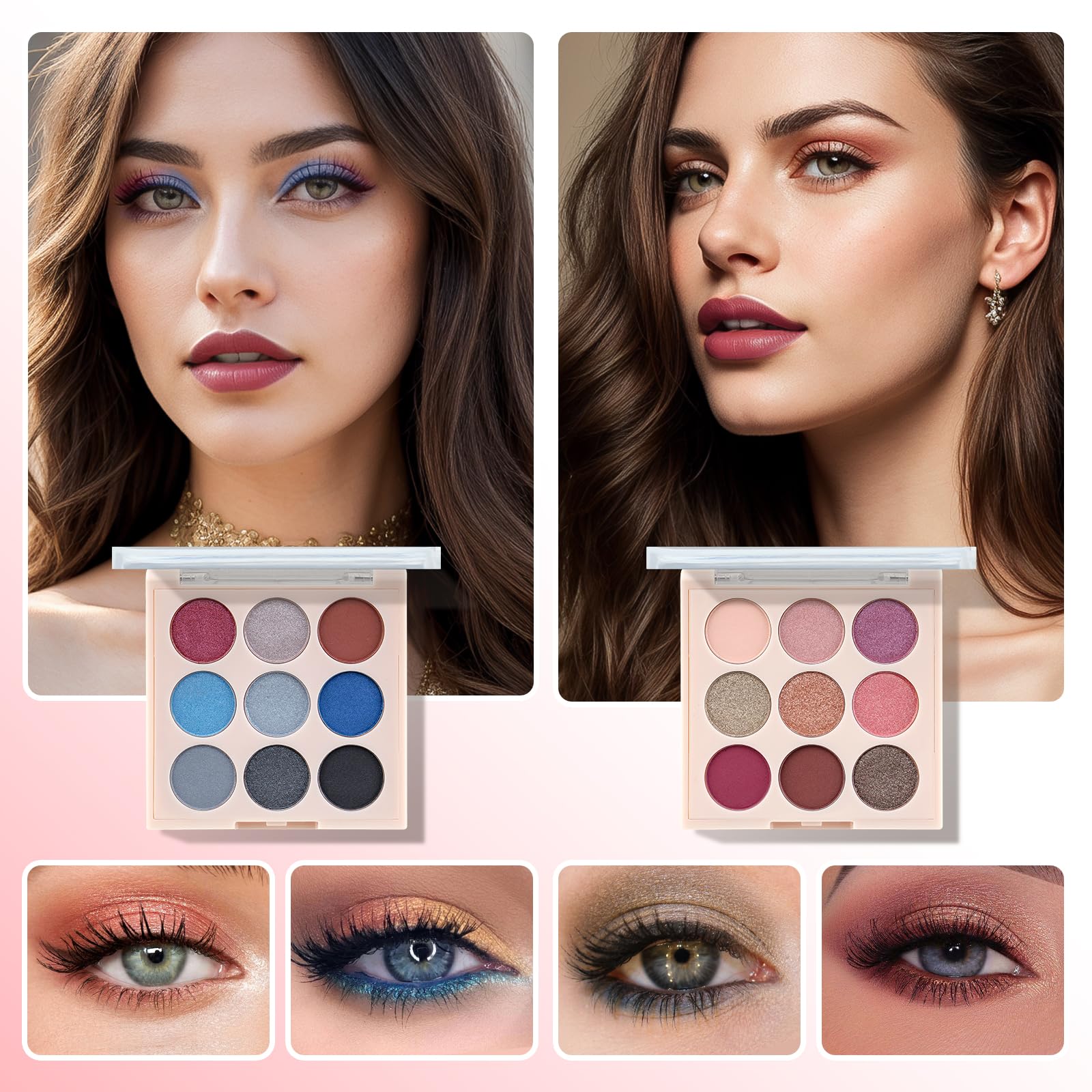 Color Nymph palette blush highlighter pour un éclat naturel.