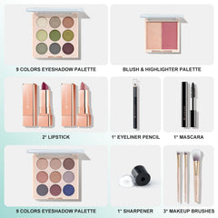 Palette d'ombres Color Nymph 2×9 pour des styles variés et longue tenue