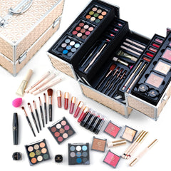 Color Nymph trousse maquillage or professionnelle, rangement pratique pour le quotidien