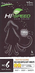 1 Minute_Hi Speed Squid Ink Hair Color visuel brun foncé: coloration rapide et soin du cuir chevelu.