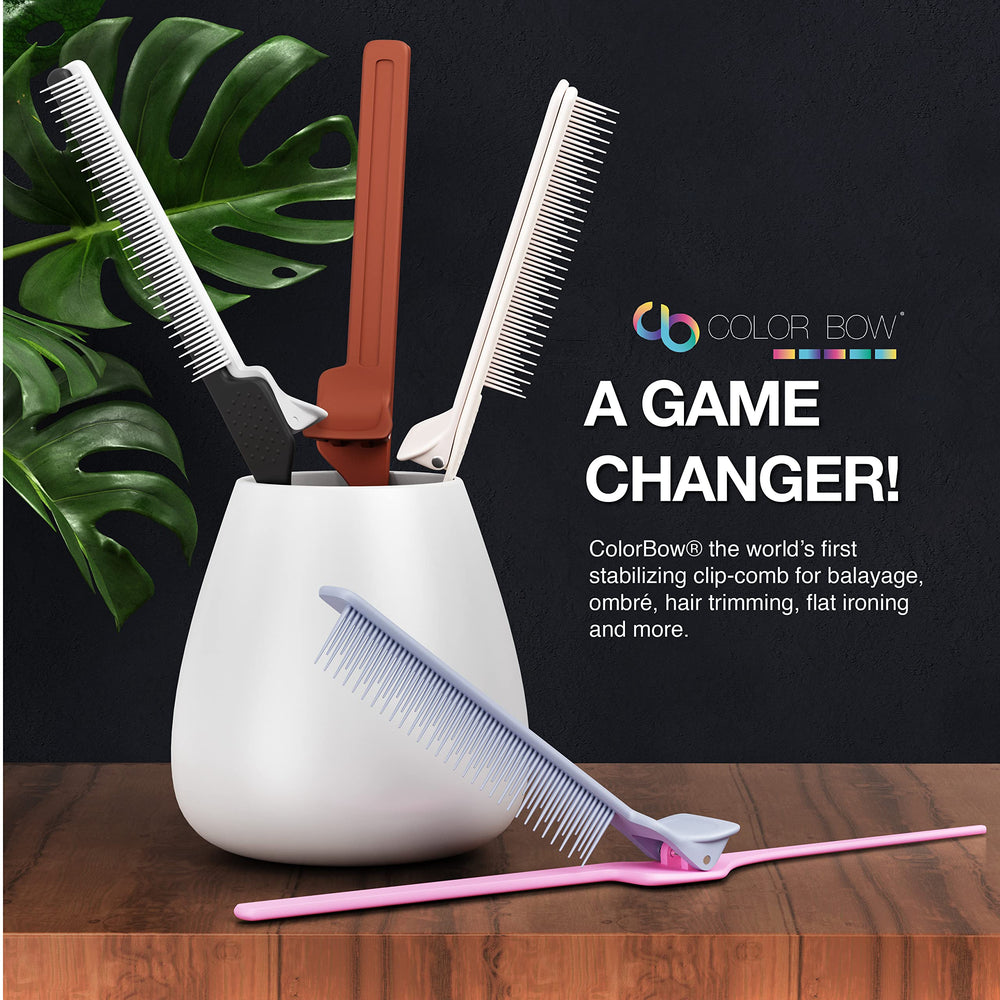 ColorBow ensemble de deux peignes, outils polyvalents pour coiffage et coupe.
