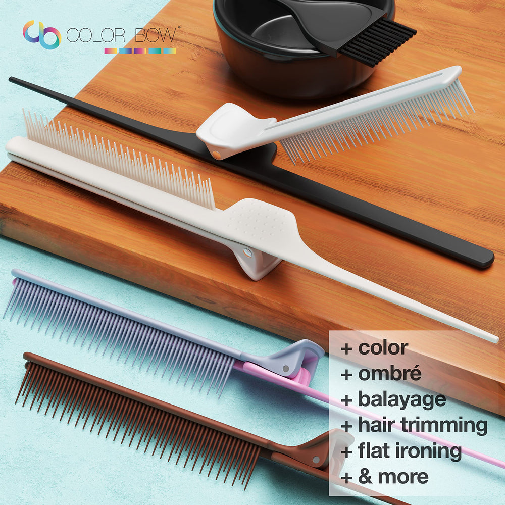 ColorBow outil coiffure professionnel, prise en main confortable et contrôle des sections.