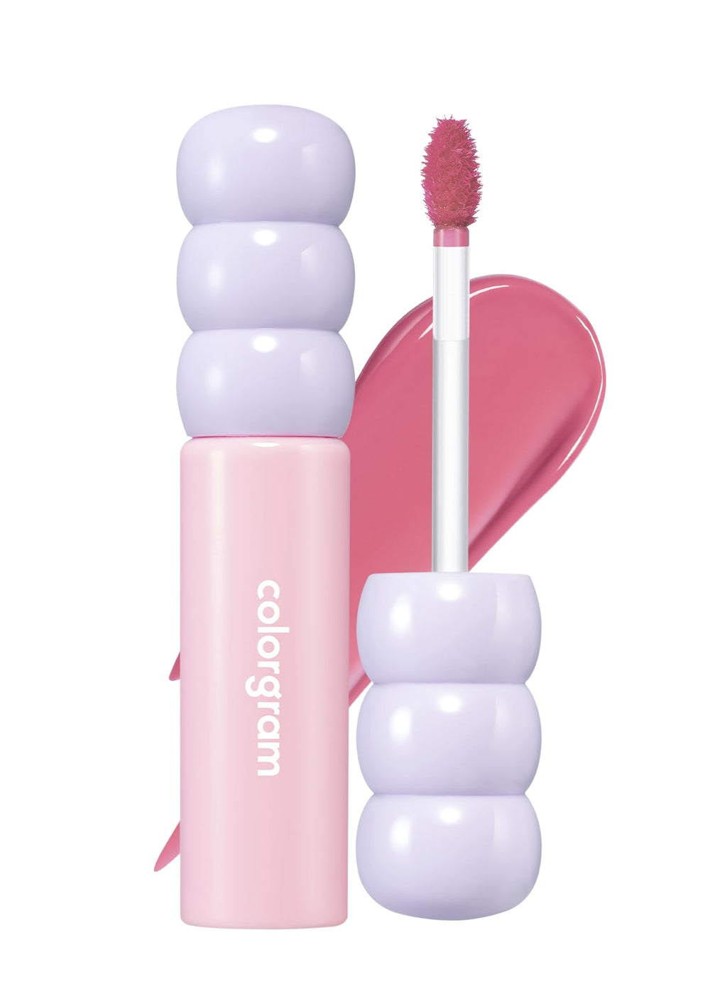 COLORGRAM Fruity Glass Tint 07 Shy Guava: bouteille éclatante et couleur durable.