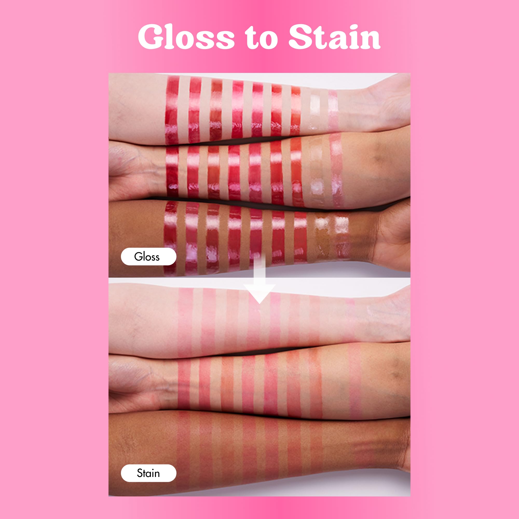 COLORGRAM Fruity Glass Tint 07 Shy Guava: longue tenue et résistance à l'eau pour journées actives.
