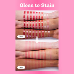 COLORGRAM Fruity Glass Tint 07 Shy Guava: longue tenue et résistance à l'eau pour journées actives.