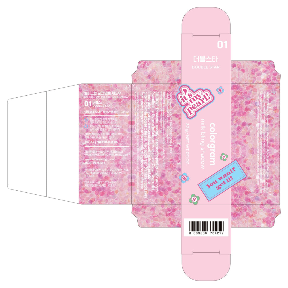 COLORGRAM Milk Bling Shadow produit sans cruauté envers les animaux.