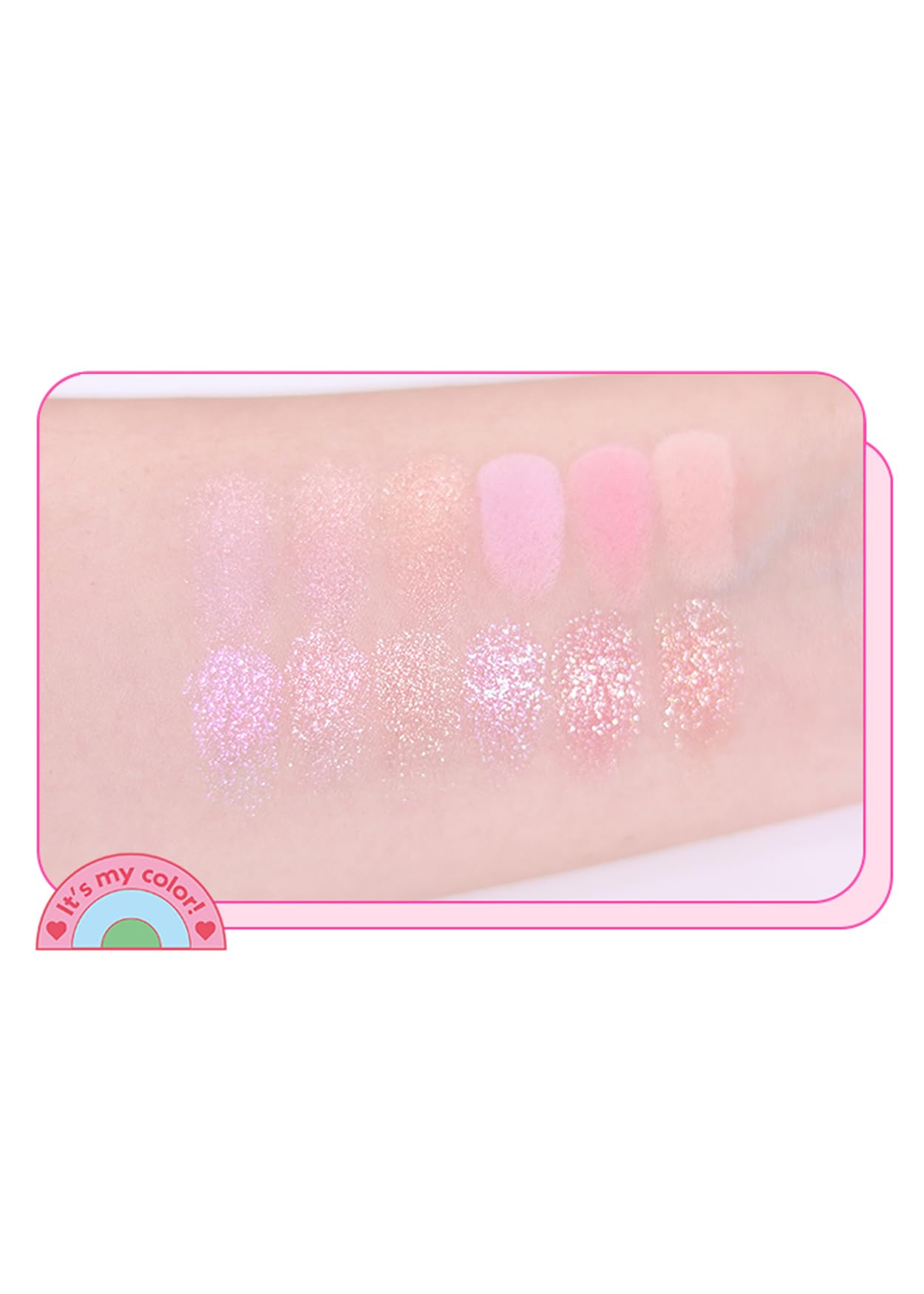 Ombres mats roses et pêche COLORGRAM Pin Point Yeux 04 pour transitions douces.