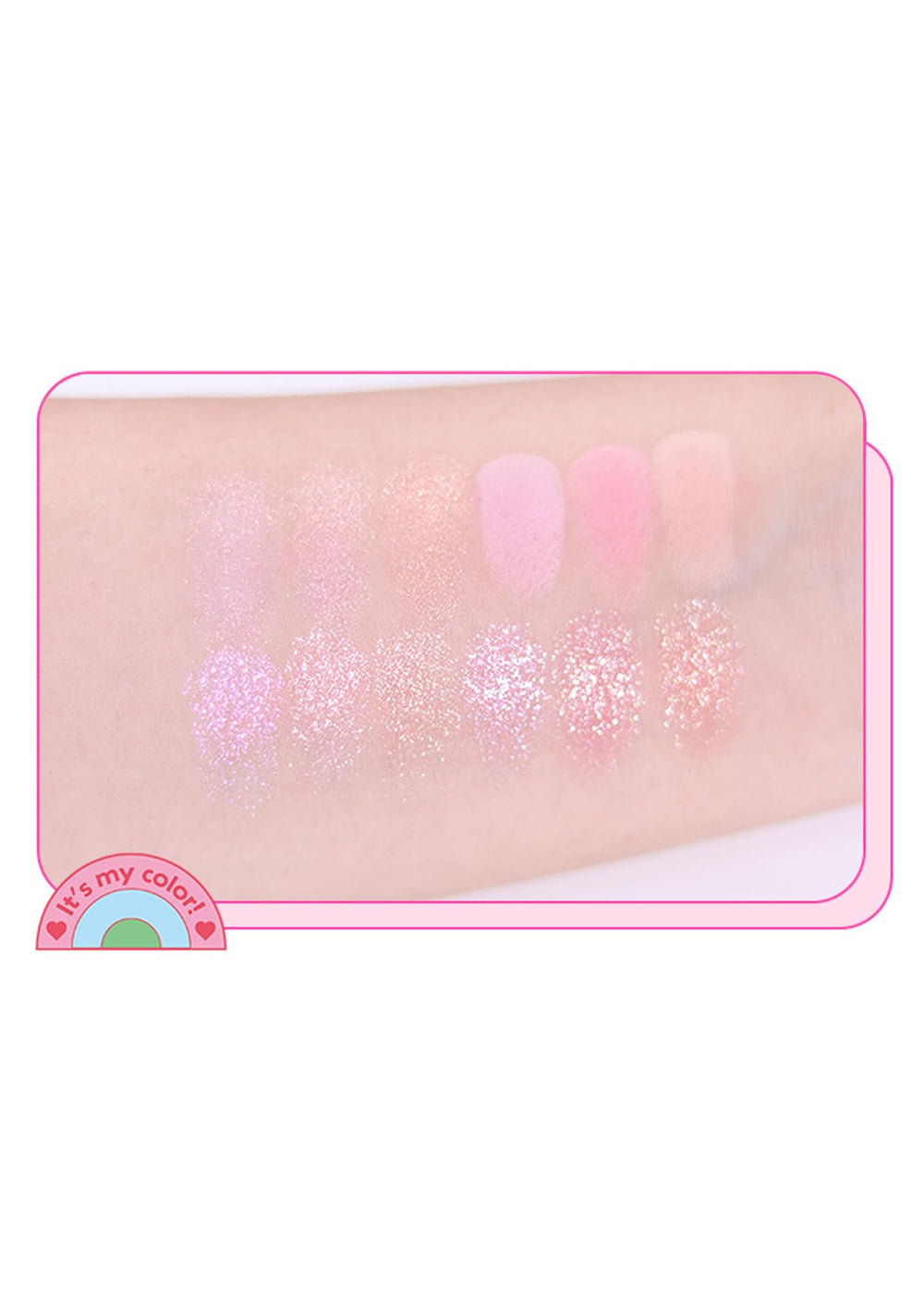 Ombres mats roses et pêche COLORGRAM Pin Point Yeux 04 pour transitions douces.