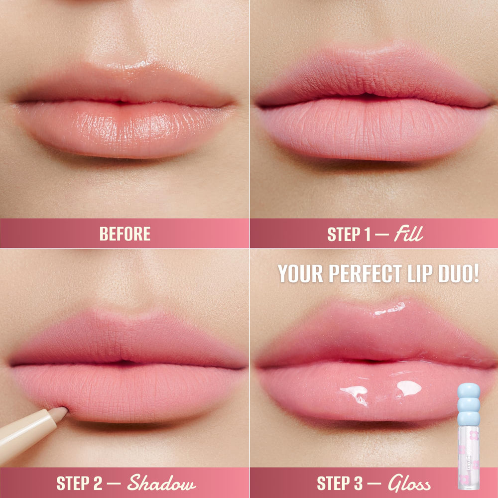 COLORGRAM All In One Over-Lip Maker – format rétractable et emballage compact.