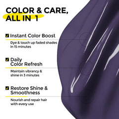 COLORLOMO – application sur cheveux secs pour un renforcement précis de la couleur.