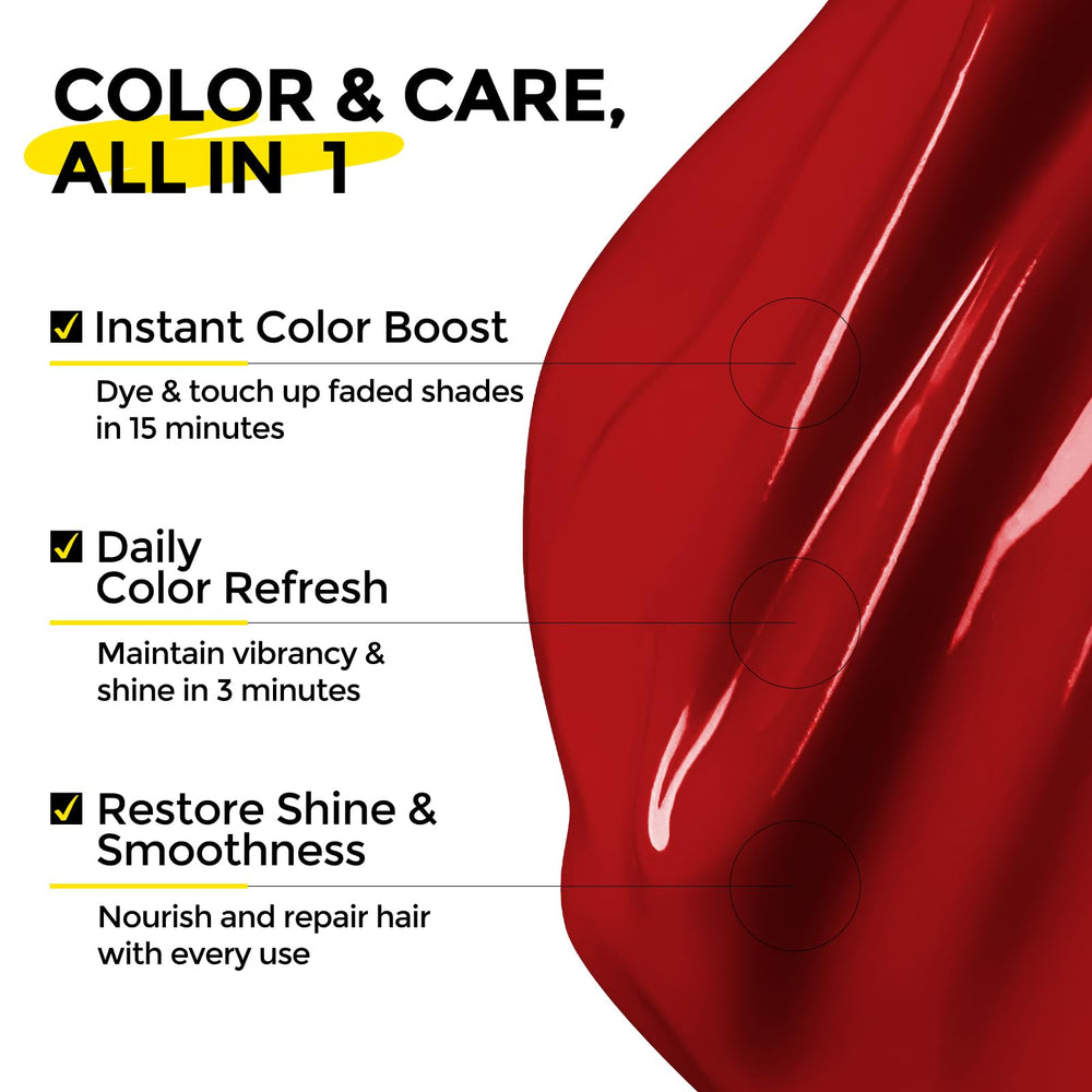 COLORLOMO application-cheveux-avant-apres: démonstration rapide d’un dépôt de couleur efficace.