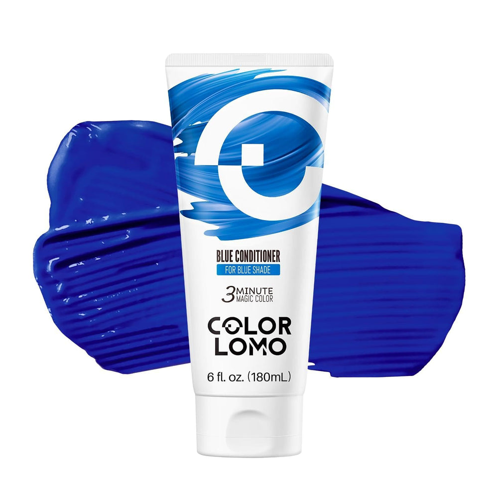 COLORLOMO: bouteille colorante semi-permanente bleu pour couleur durable