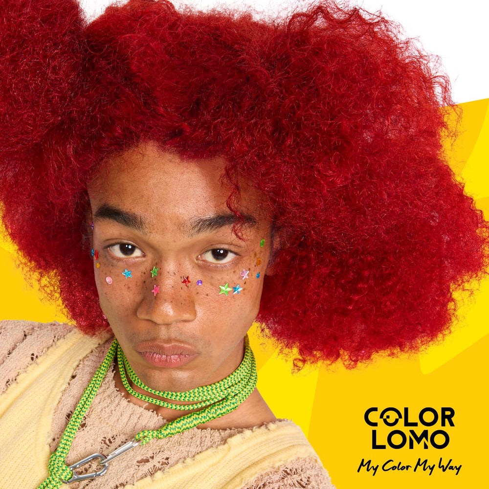COLORLOMO emballage-rouge: emballage rouge attrayant pour une routine simple.