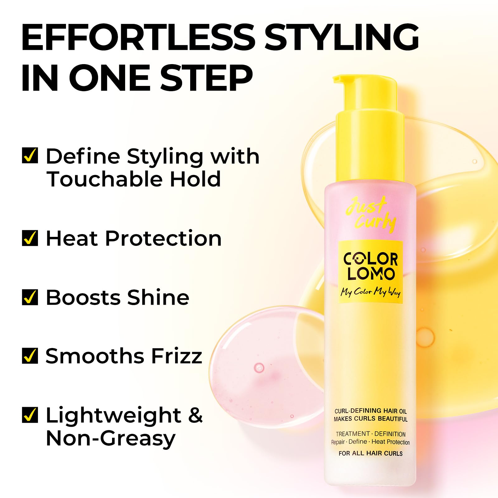 COLORLOMO – couche protectrice thermique pour cheveux protégés.