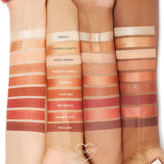 ColourPop Rock On: palette terracotta bronzée, idéale pour des accents chauds.
