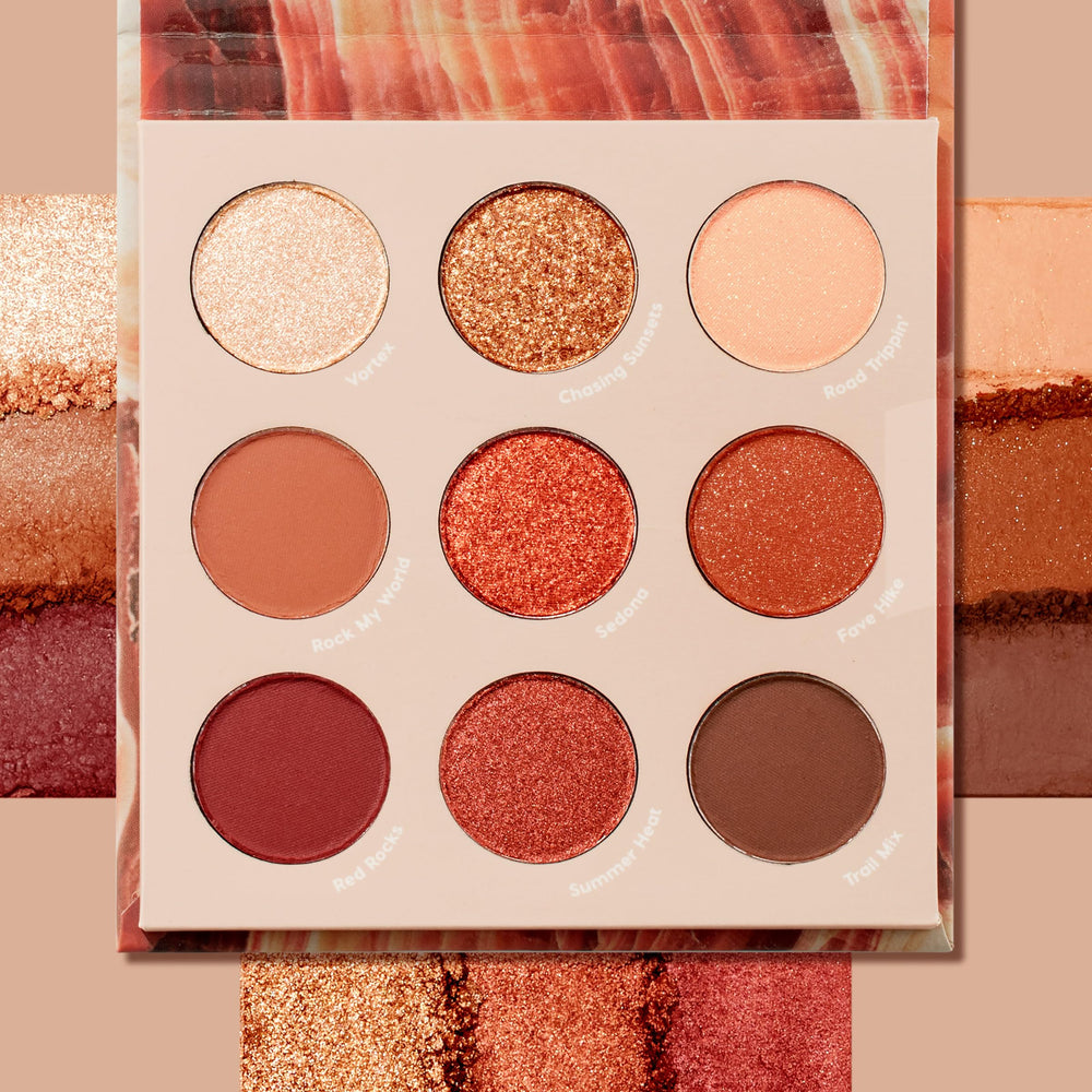 ColourPop Rock On: teintes terre et métallique, parfaites pour un regard fumé léger.