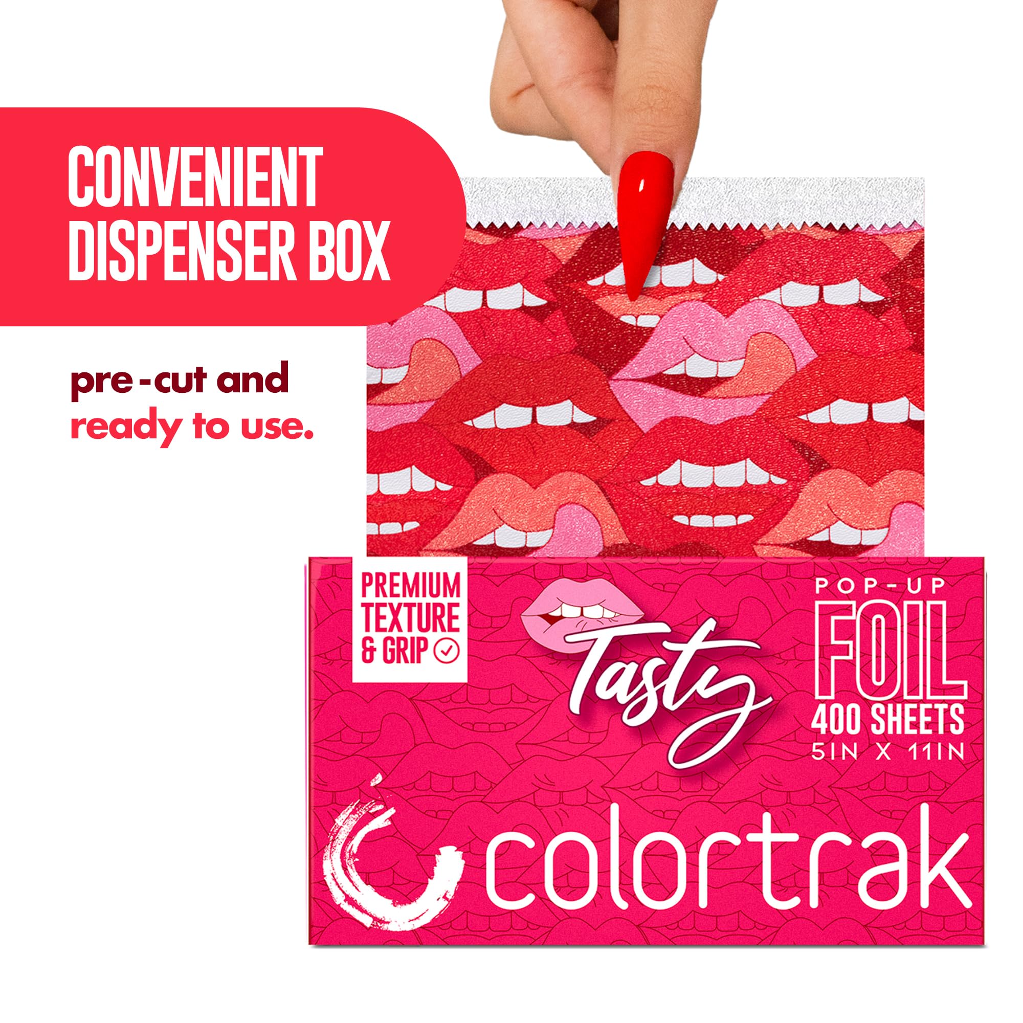 Colortrak: feuilles embossées avec texture antidérapante pour coloration précise.