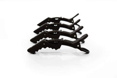 Pinces crocodile Colortrak, finition caoutchouc, grand format, confort lors des séances.