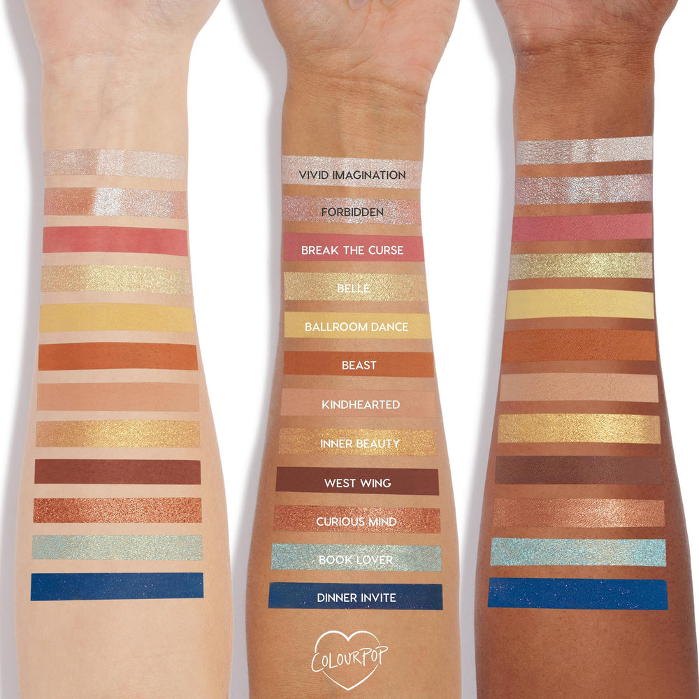 Application rapide ColourPop Beauté et la Bête pour des looks faciles.