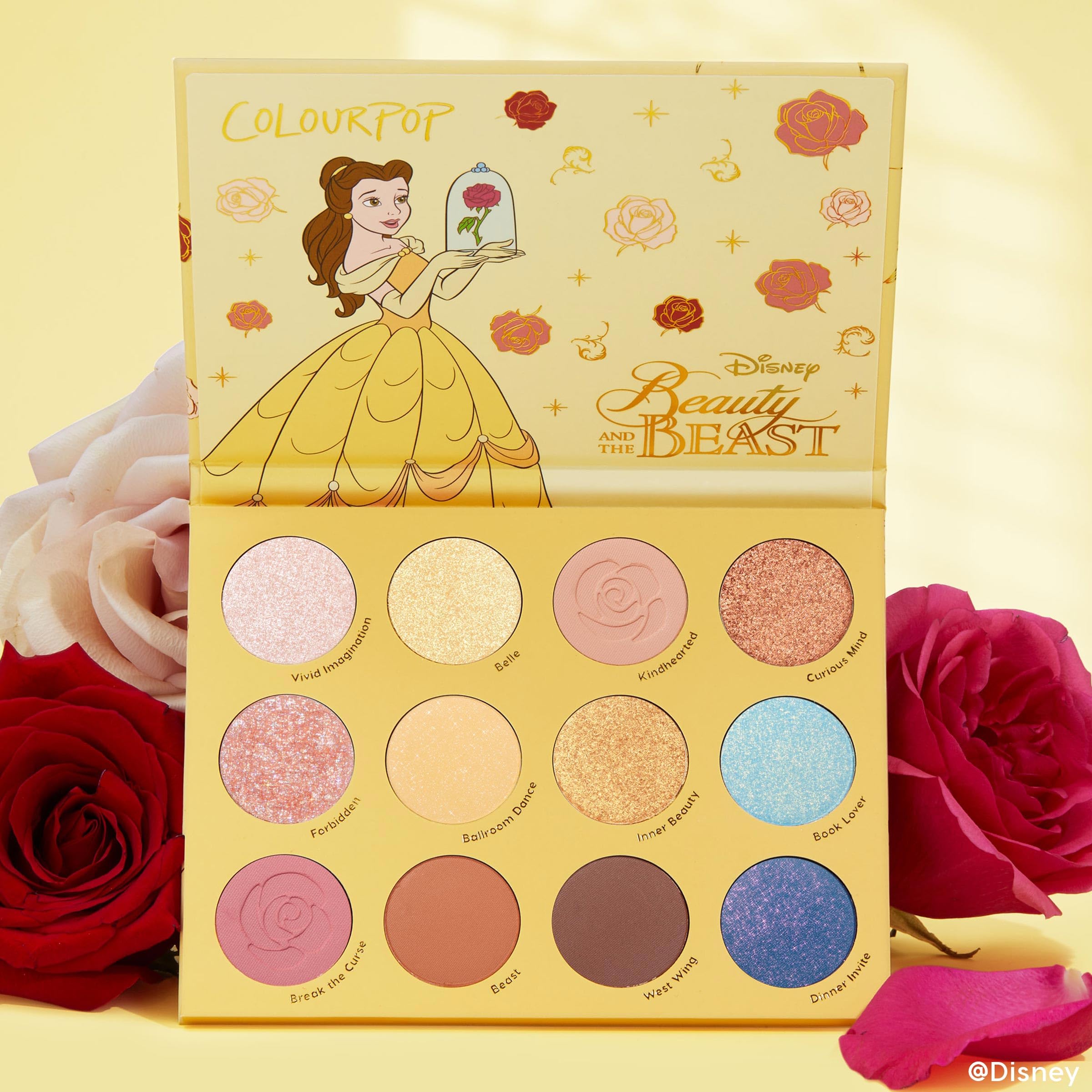 Format portable ColourPop Beauté et la Bête, idéal en voyage.