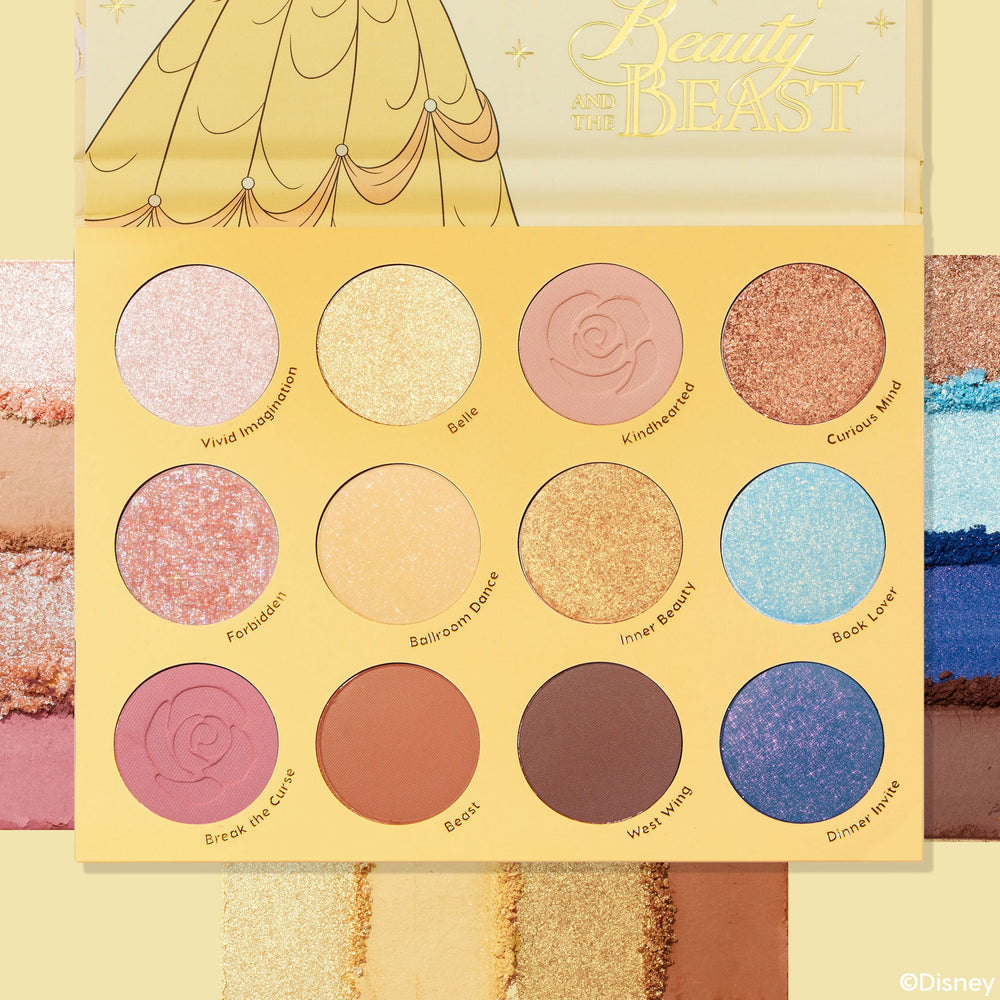 Ombres métalliques ColourPop Beauté et la Bête captent la lumière et ajoutent de la brillance.
