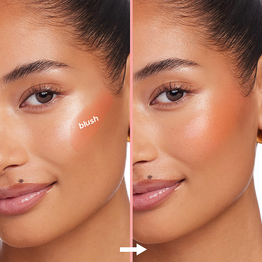 Échantillon ColourPop Blush Stix sur la peau pour comparer les teintes.
