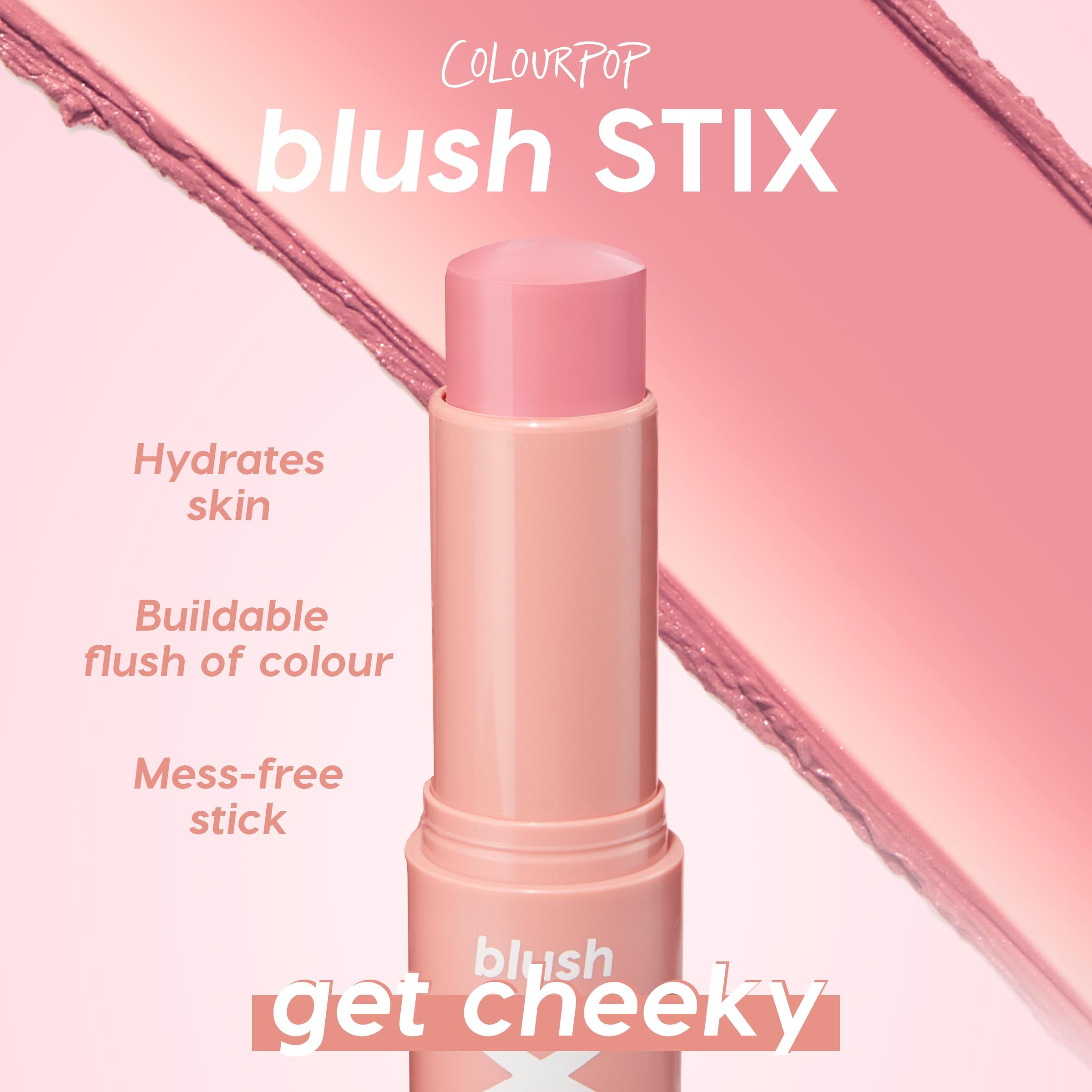Écrin compact ColourPop Blush Stix, idéal pour retouche en déplacement.