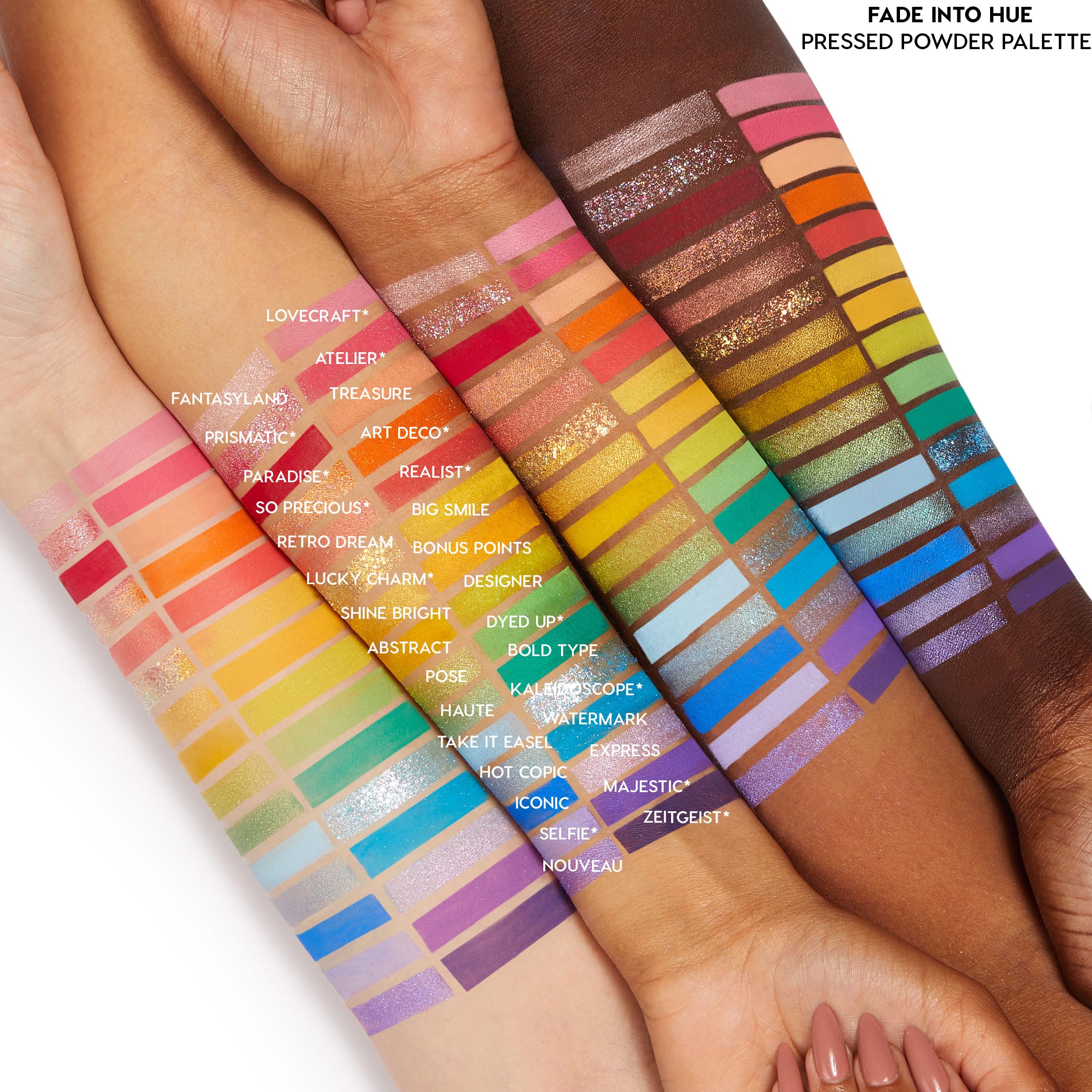 Palette ColourPop Fade Into Hue: styles jour et nuit possibles