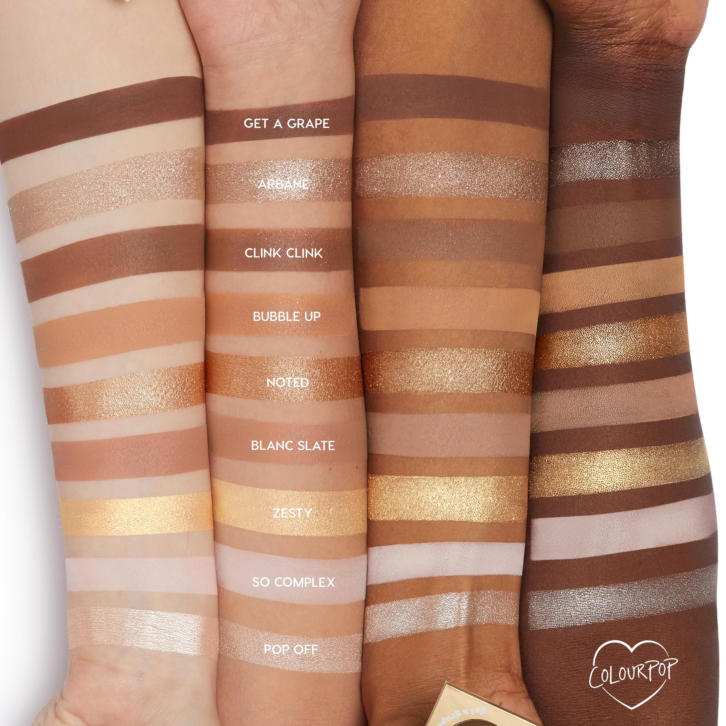 ColourPop Feelin' Bubbly ivoire-or metallique pour accent lumineux