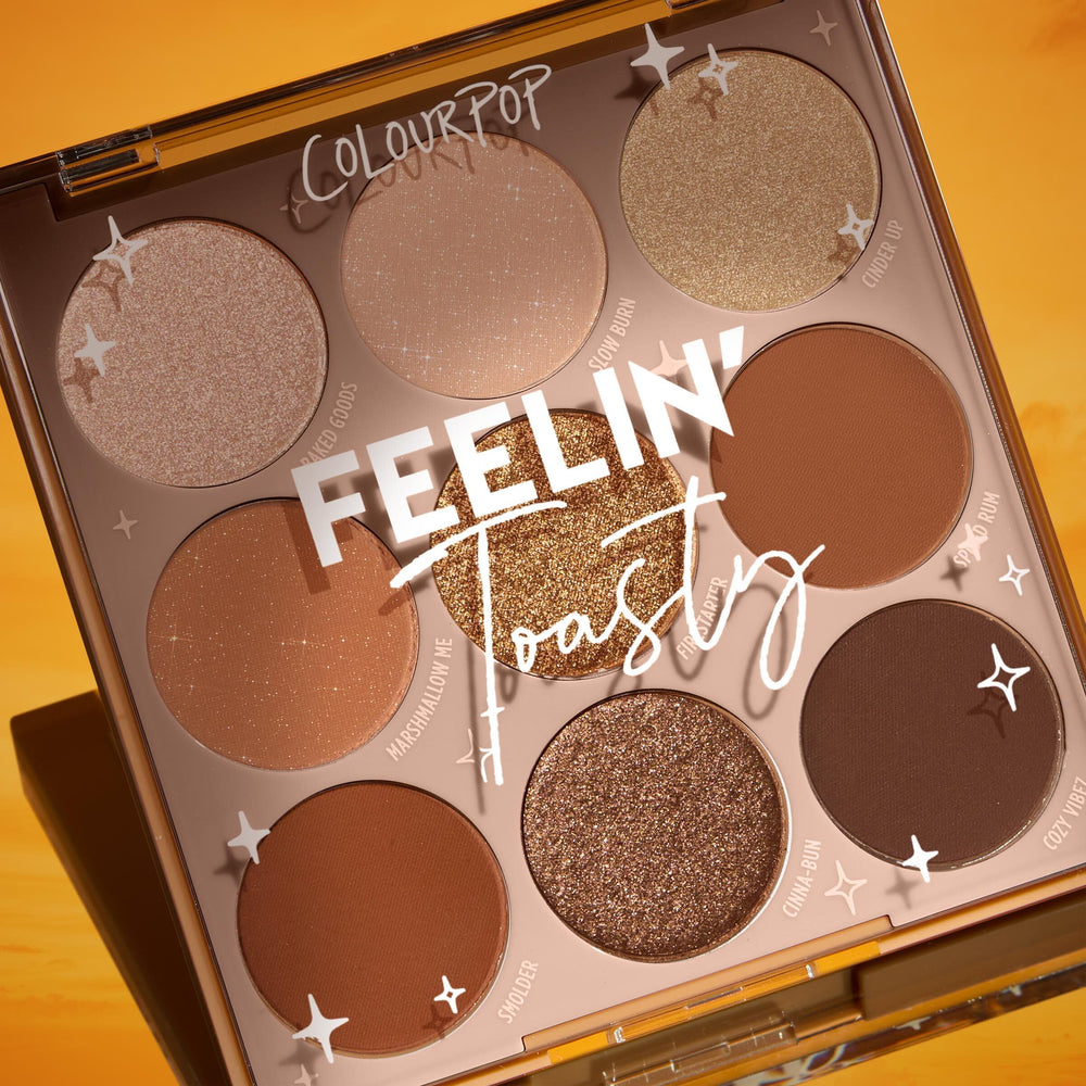 ColourPop Feelin' Toasty brush-friendly application detail for precise color payoff.
