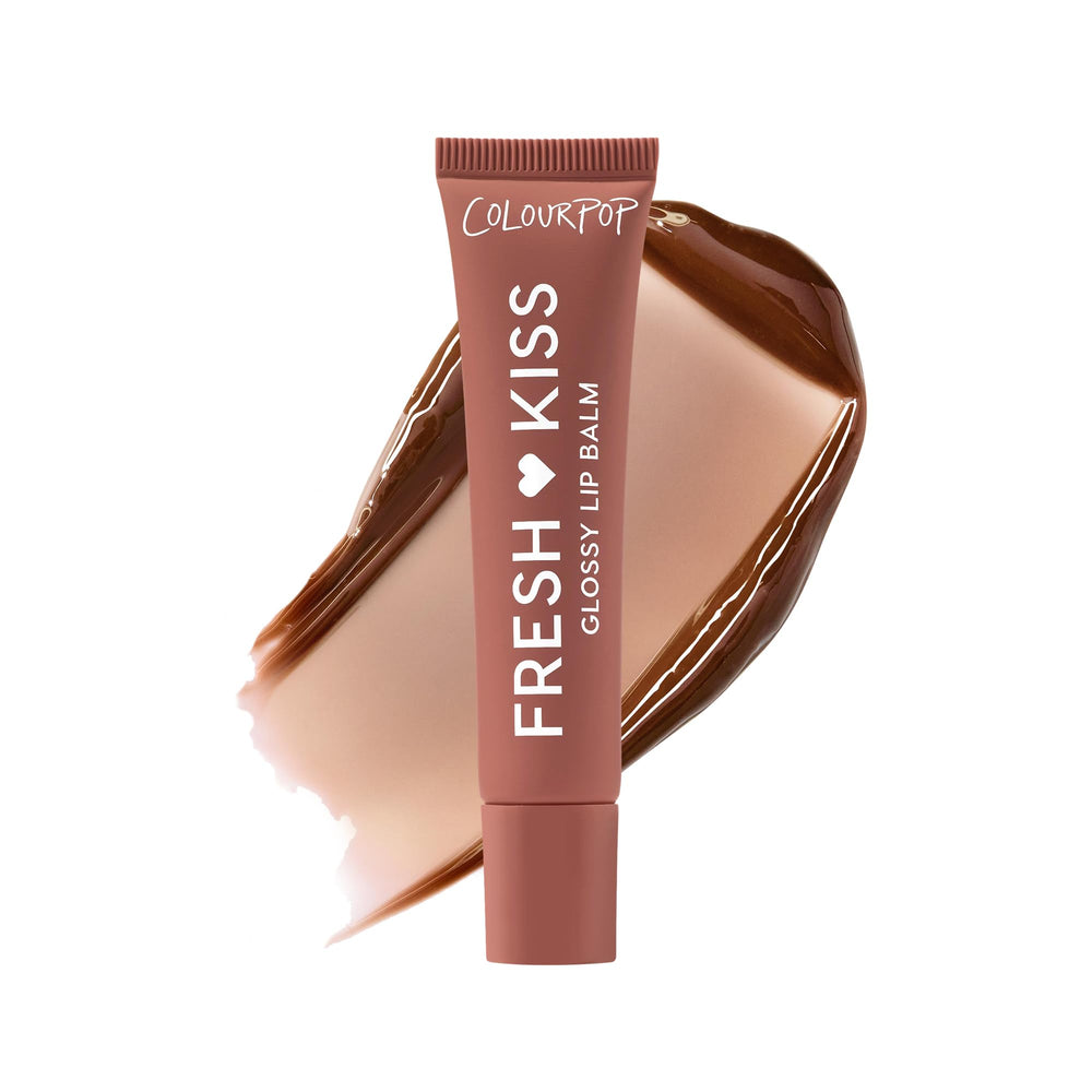 ColourPop Fresh Kiss baume lèvres chocolat au lait offre hydratation et brillance.