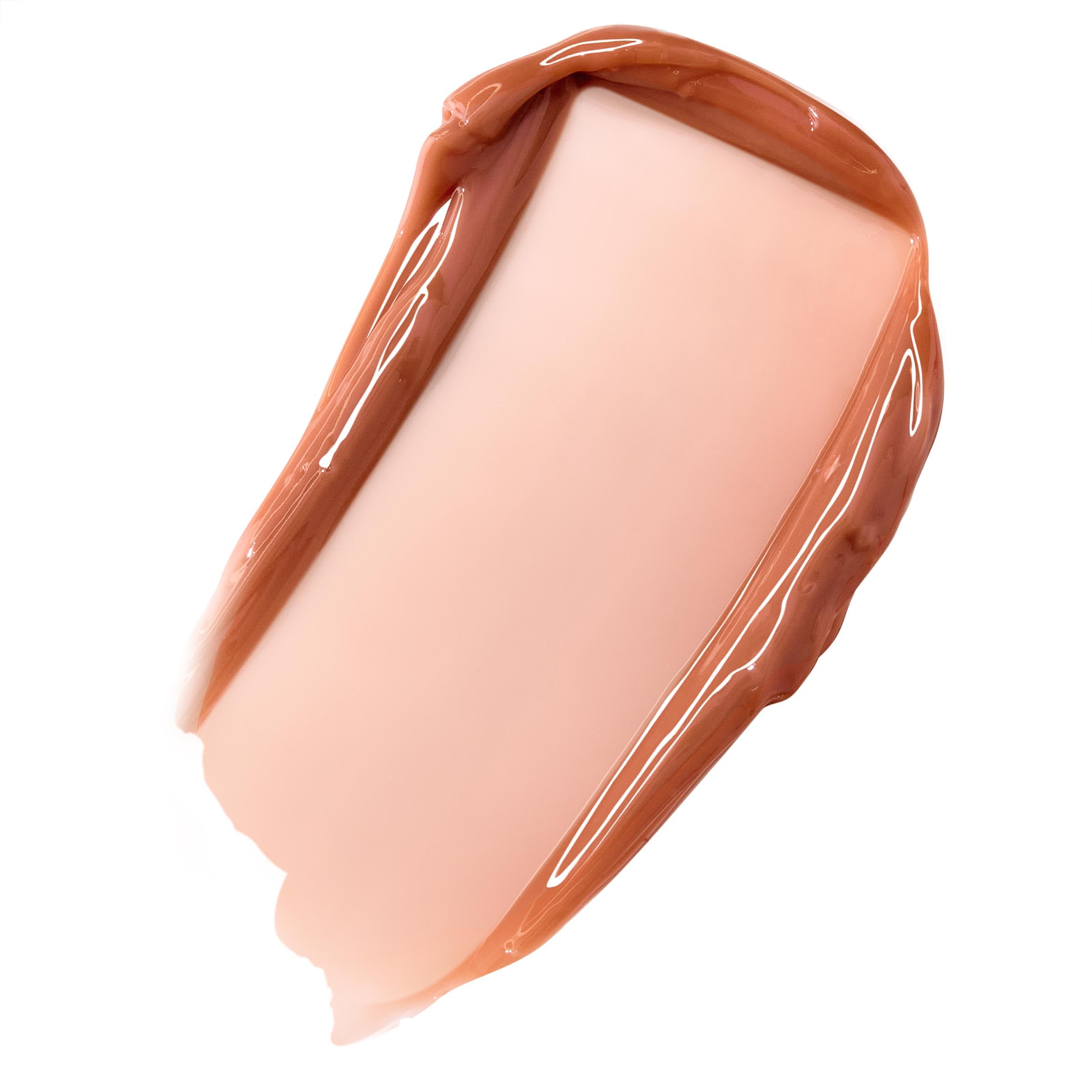 Échantillon ColourPop Fresh Kiss sur lèvres, brillance naturelle.