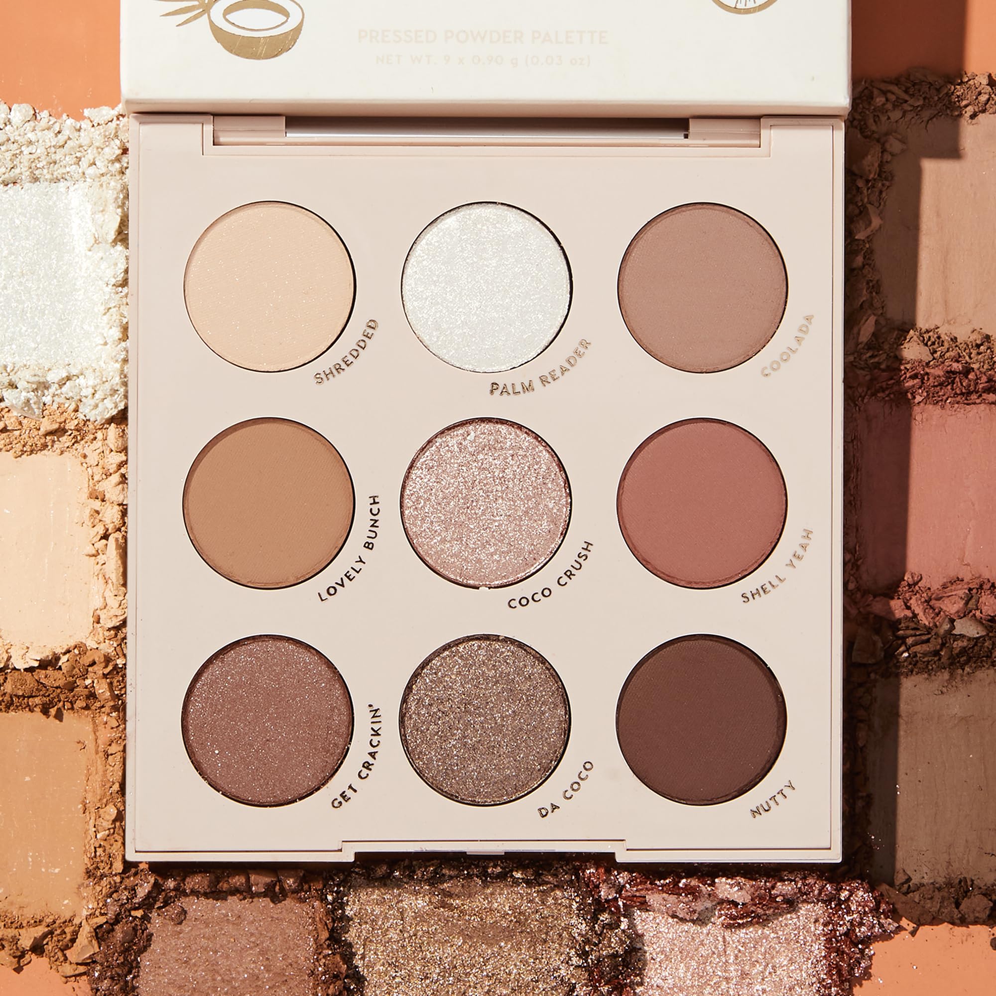 ColourPop Going Coconuts: format compact pratique pour voyage.