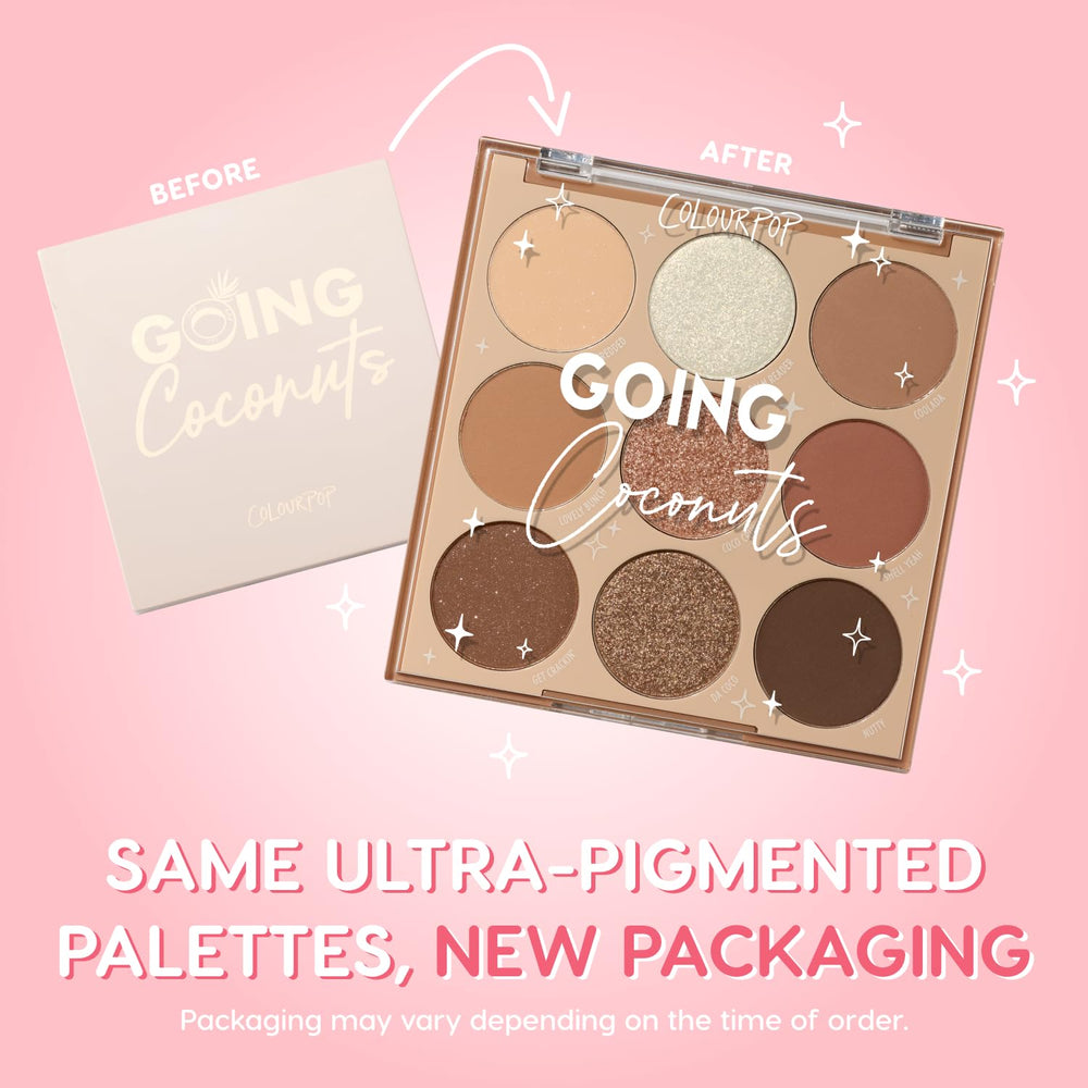 ColourPop Going Coconuts: nuances neutres pour looks polyvalents et faciles.