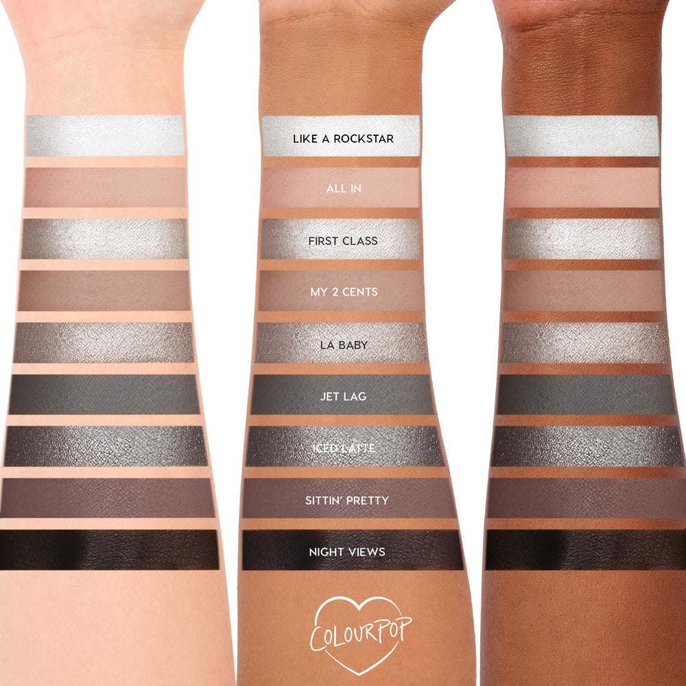 Palette ColourPop Gone Metal — look audacieux et fumé facilité grâce aux finis variés.