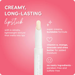 ColourPop Lippie Primer, démonstration d'application sur les lèvres pour une base lisse