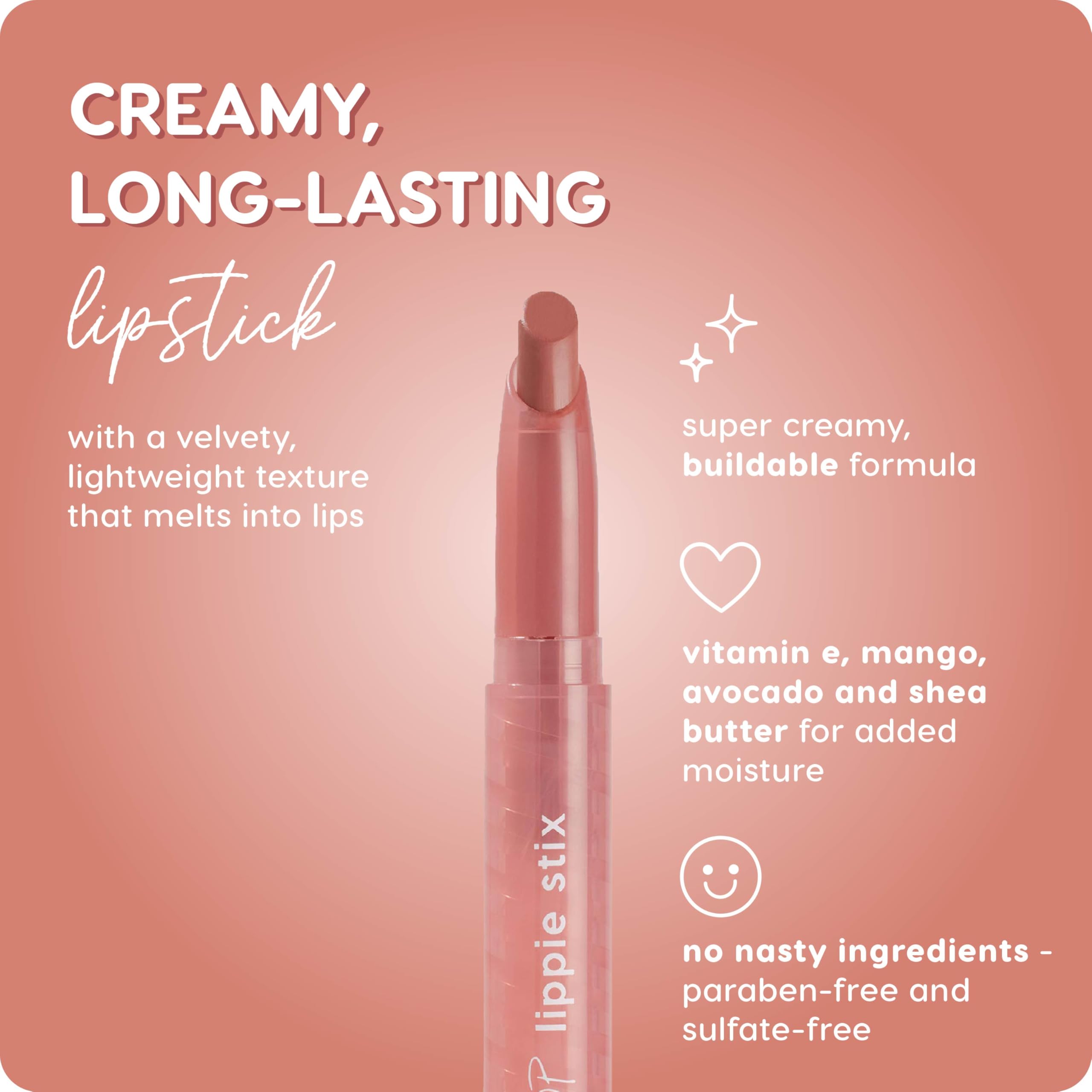 ColourPop Lippie Stix application Oh Snap montre une ligne précise et contour plus plein.