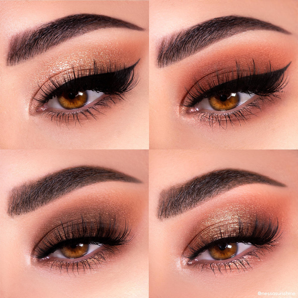 Échantillons ColourPop Nude Mood sur peau démontrant la pigmentation.