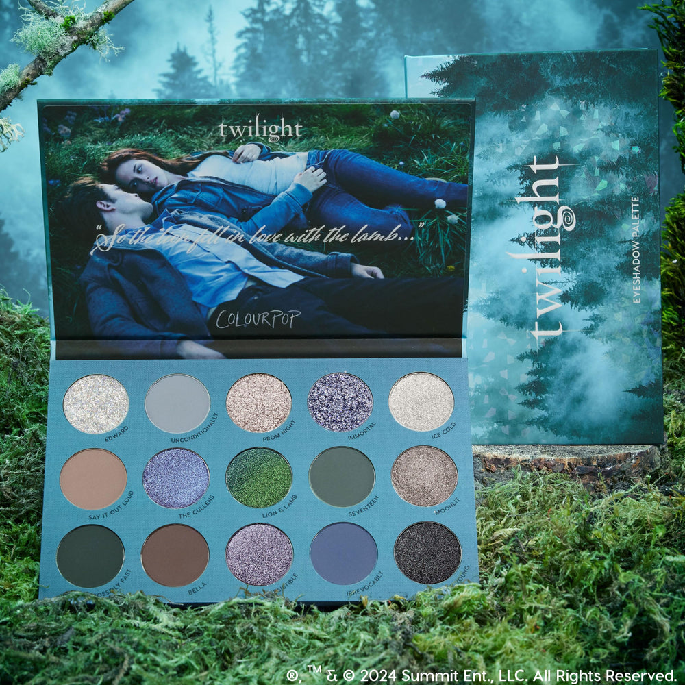 Texture veloutée et pigmentée de Twilight ColourPop, facile à estomper.