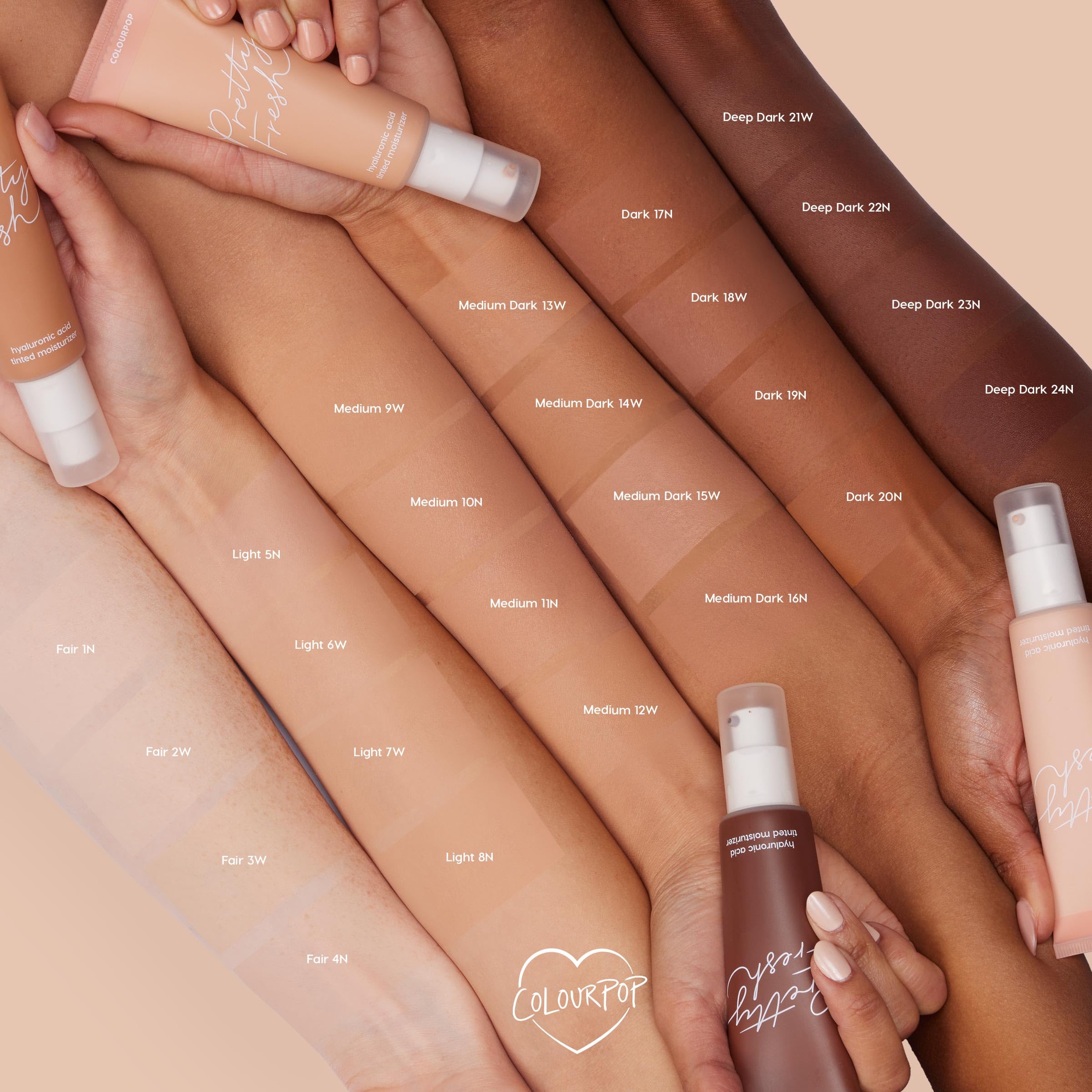 ColourPop Pretty Fresh: application au doigt pour une touche rapide.