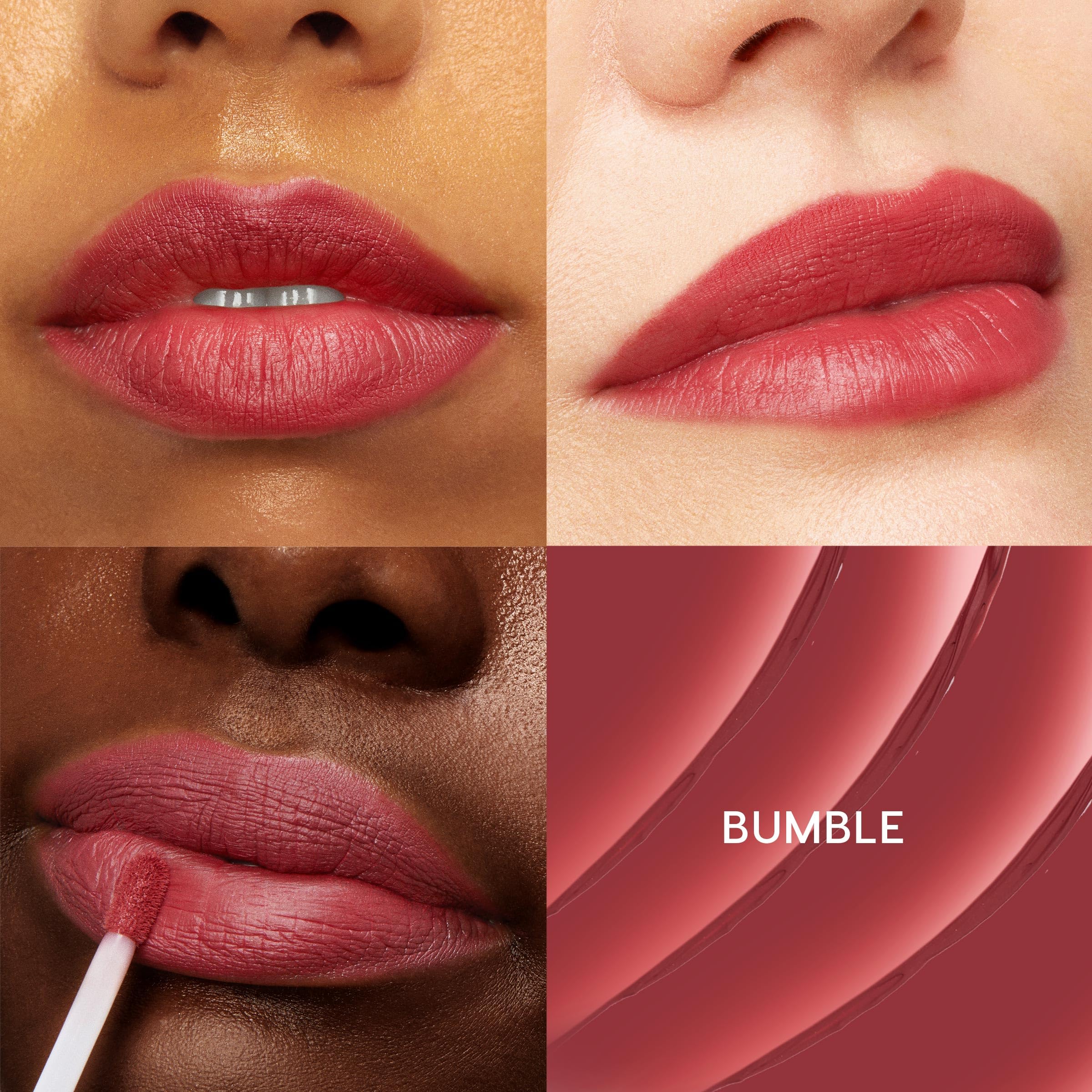 ColourPop Ultra Matte Lipstick Bumble – nuance lèvres, échantillon pour comparer les teintes.
