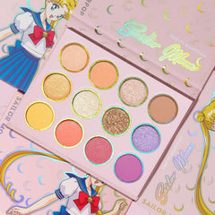 Palette ColourPop Sailor Moon Château Lune – corail doux pour un éclat naturel des yeux.