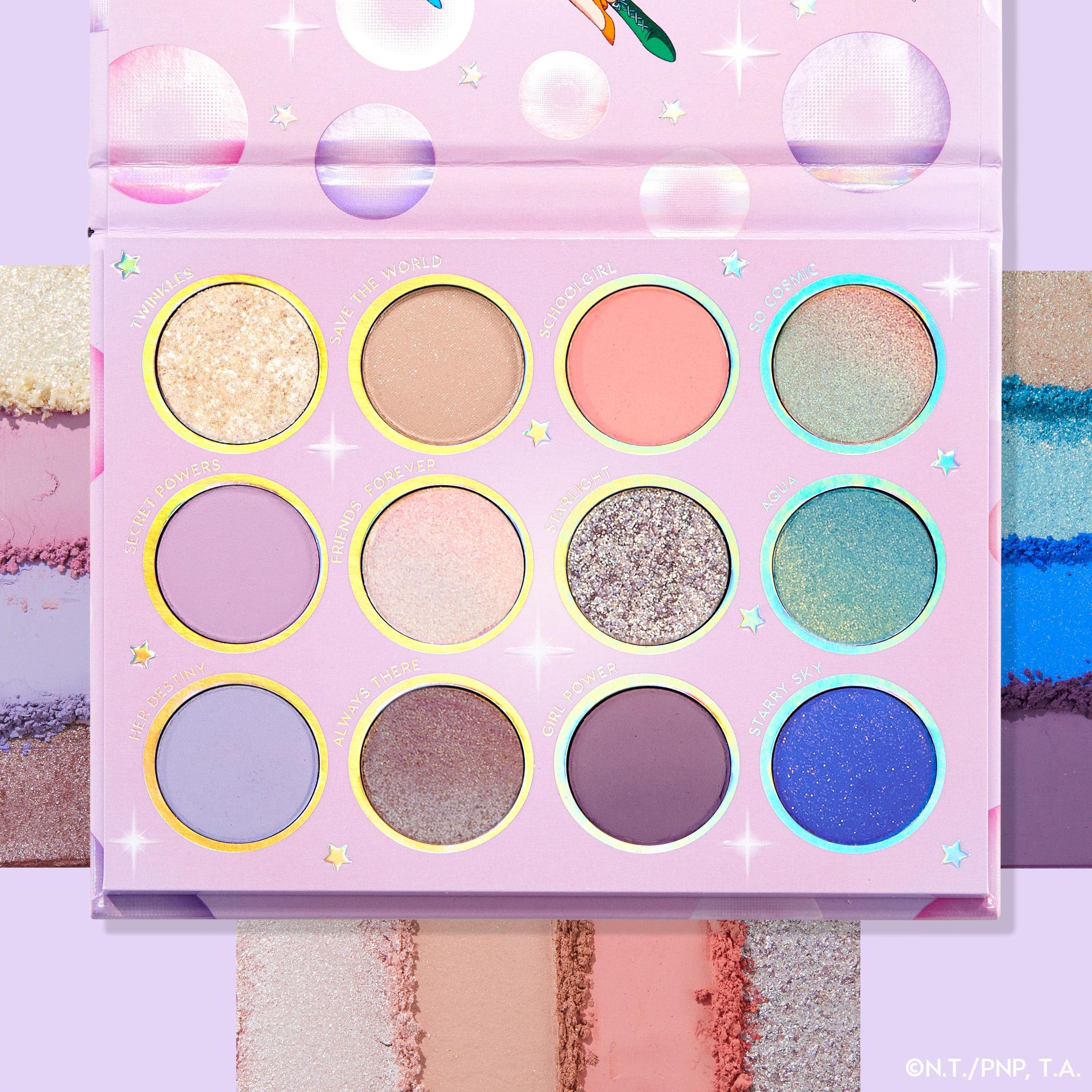 Palette ColourPop Sailor Moon – finis métalliques pour un éclat durable.